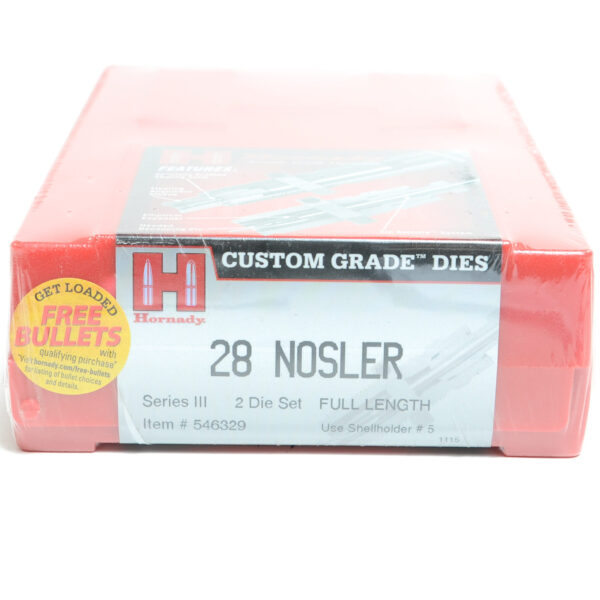 Hornady Dieset 2 28 Nosler (.284)