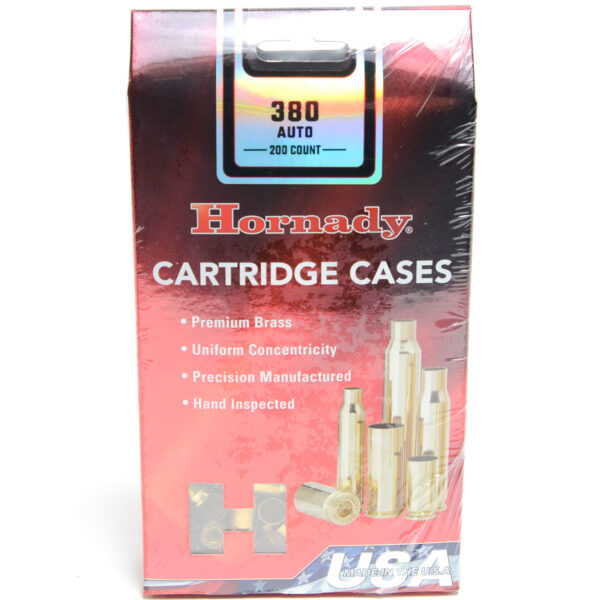 Hornady Brass Unprimed 380 Auto (200) 5/Cs