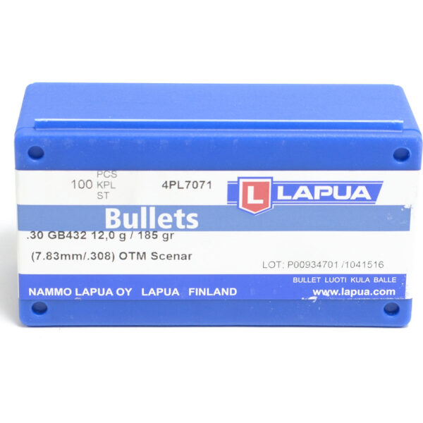 Lapua .308 / 30 185 Grain Hollow Point Boat Tail (100)