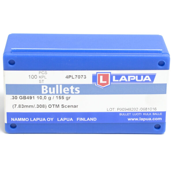 Lapua .308 / 30 155 Grain Hollow Point Boat Tail Scenar (100)