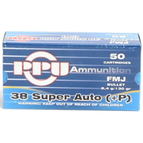 Prvi Ammo 38 Super + P 130 Grain Full Metal Jacket (50)