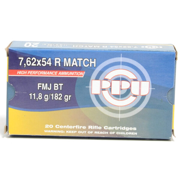 Prvi Ammo 7.62X54R 182 Grain Full Metal Jacket Boat Tail (20)