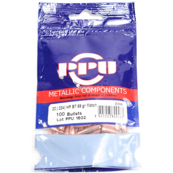 Prvi .224 / 22 69 Grain Hollow PointBoat Tail-Match (100)