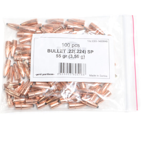 Prvi .224 / 22 55 Grain Soft Point (100)