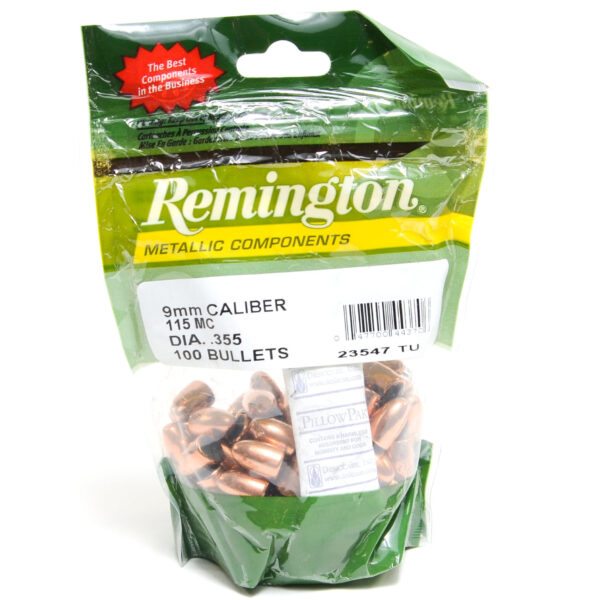 Remington .355 / 9Mm 115 Gr Metallic Coated  (100)