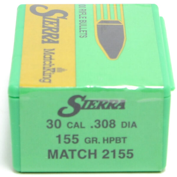 Sierra .308 / 30 155 Grain Hollow Point Boat Tail MatchKing (100)