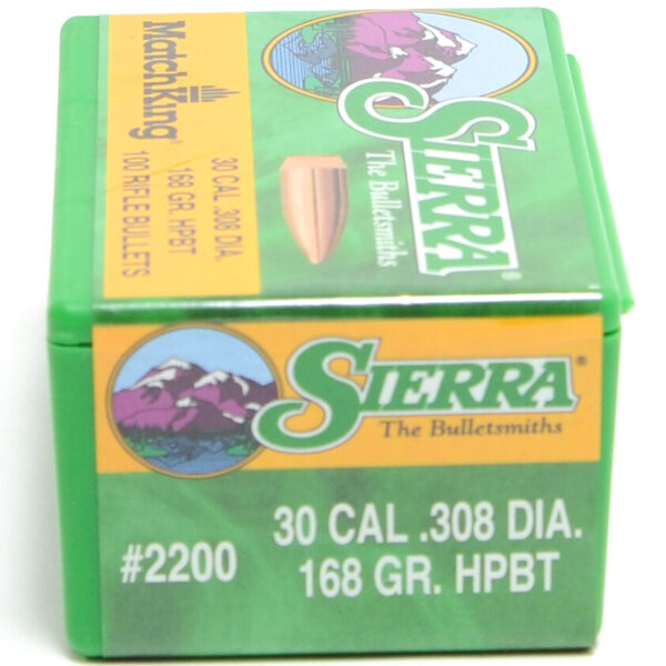 Sierra .308 / 30 168 Grain Hollow Point Boat Tail MatchKing (100)