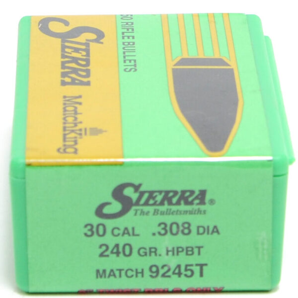 Sierra .308 / 30 240 Grain Hollow Point Boat Tail MatchKing (50)