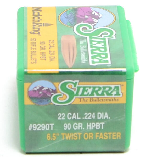 Sierra .224 / 22 90 Grain Hollow Point Boat Tail MatchKing (50)