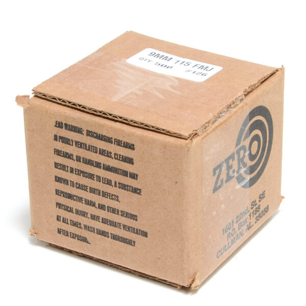 Zero .355 / 9mm 115 Grain Full Metal Jacket (500)