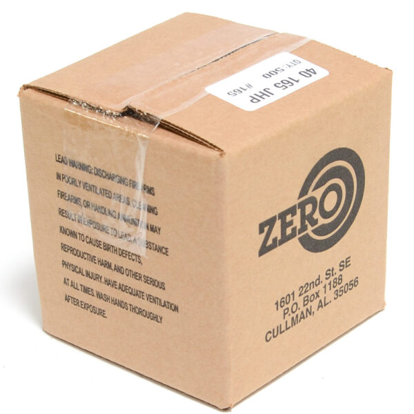 Zero .400 / 40 S&W 165 Grain Jacketed Hollow Point (500)