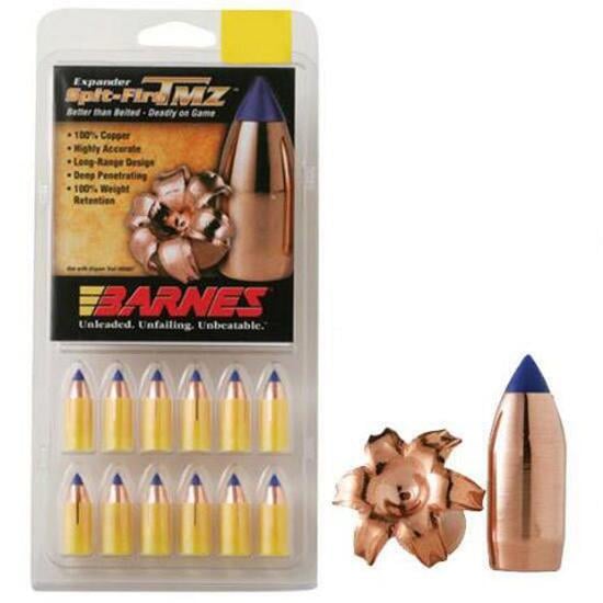 Barnes 50 Cal .451 Dia 290 Grain Muzzleloader Tipped Muzzleloader Boat Tail Bullet (15)