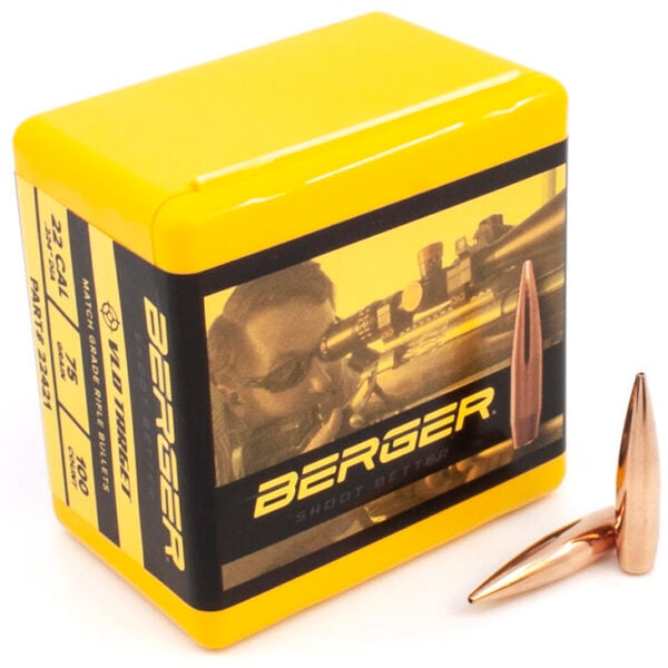 Berger .224 / 22 75 Grain Match Target Very Low Drag (100)