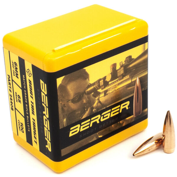 Berger .243 / 6mm 65 Grain Target Boat Tail (100)