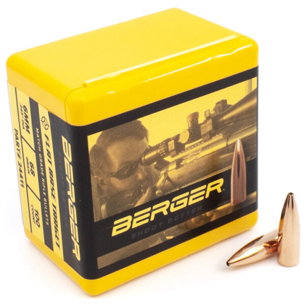 Berger .243 / 6mm 68 Grain Target Flat Base (100)