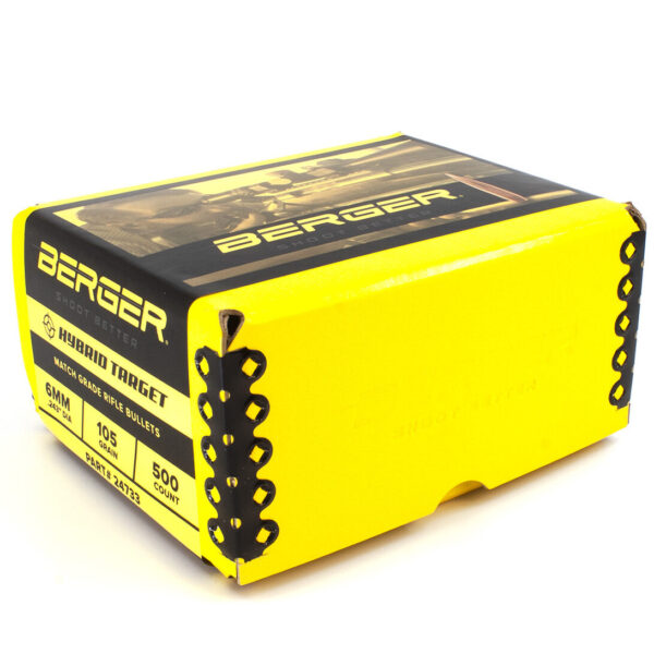 Berger .243 / 6mm 105 Grain Match Hybrid Target (500)