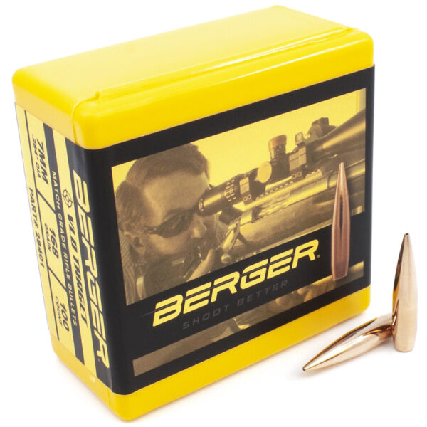 Berger .284 / 7mm 168 Grain Target Very Low Drag (100)
