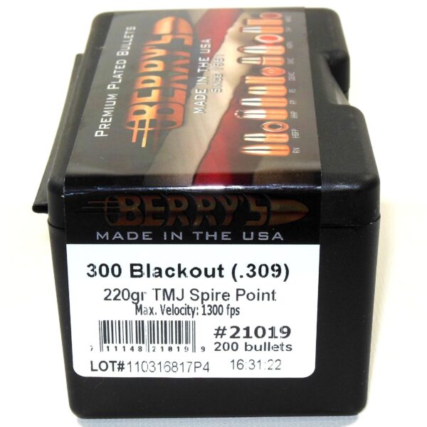 Berrys 300 Aac Blackout 220 Grain Soft Point (200)