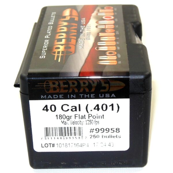 Berrys .401 / 40 180 Grain Flat Point (250)