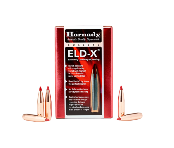 Hornady ELD-X Bullets 0.308 (30 Caliber, 7.62mm) 220 Grain Polymer Tipped Box of 100
