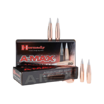 Hornady A-Max Match Bullets 0.51 (50 Caliber) 750 Grain Metal Tipped Box of 20