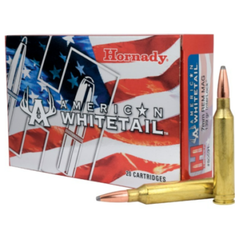 Hornady American Whitetail Ammunition 7mm Remington Magnum 139 Grain InterLock Spire Point Box of 20