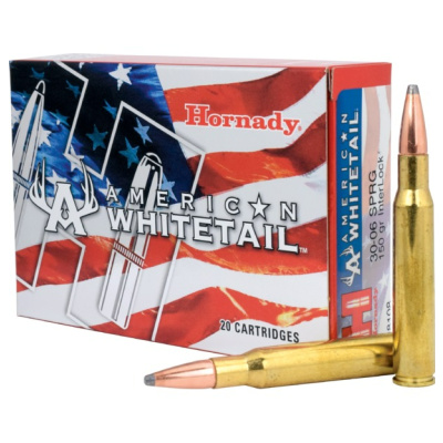 Hornady American Whitetail Ammunition 30-06 Springfield 150 Grain InterLock Spire Point Box of 20