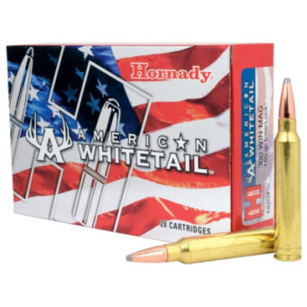 Hornady American Whitetail Ammunition 300 Winchester Magnum 150 Grain InterLock Spire Point Box of 20