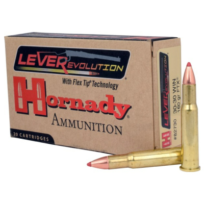 Hornady LEVERevolution Ammunition 30-30 Winchester 160 Grain FTX Polymer Tipped Box of 20