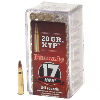 Hornady Ammo 17 HMR 20 Grain XTP Hollow Point (eXtreme Terminal Performance) (50)