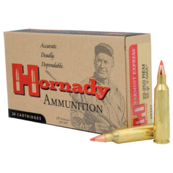 Hornady Varmint Express Ammunition 22-250 Remington 55 Grain V-Max Polymer Tipped Box of 20