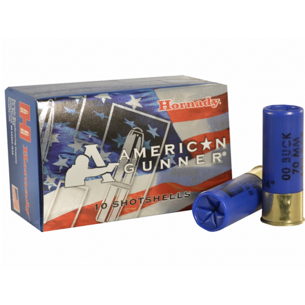 Hornady Ammo 12 Ga Reduced Recoil 00 Buckshot American Gunner (10)