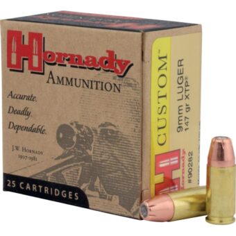 Hornady Ammunition 9mm Luger 147 Grain XTP Jacketed Hollow Point Box of 25