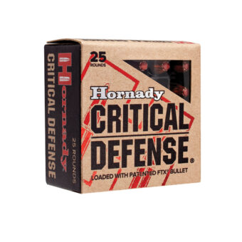 Hornady Critical Defense Ammunition 40 S&W 165 Grain FTX Polymer Tipped Box of 20