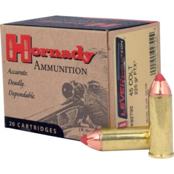 Hornady LEVERevolution Ammunition 45 Colt (Long Colt) 225 Grain FTX Polymer Tipped Box of 20