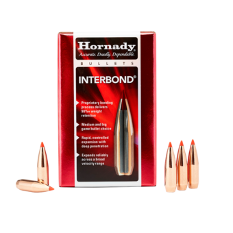 Hornady InterBond Bullets 0.257 (25 Caliber) 117 Grain Polymer Tipped Box of 100