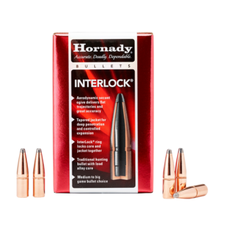 Hornady InterLock Bullets 0.264 (264 Caliber, 6.5mm) 129 Grain Spire Point Box of 100
