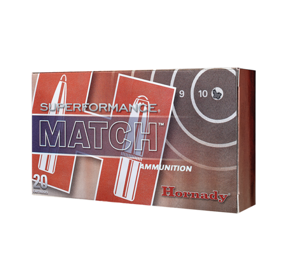 Hornady Superformance Ammunition 308 Winchester 168 Grain ELD Match Polymer Tipped Box of 20