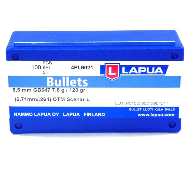Lapua .264 / 6.5mm 120 Grain Hollow Point Boat Tail Scenar-L (100)