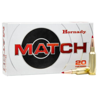 Hornady Match Ammunition 300 Winchester Magnum 195 Grain ELD Match Polymer Tipped Box of 20