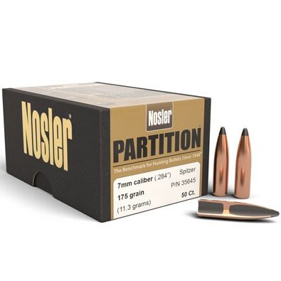 Nosler .284 / 7mm 175 Grain Spitzer Partition (50)