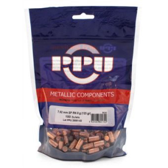 Prvi Partizan Bullets 0.310 (7.62x39mm) 123 Grain Pointed Soft Point Box of 100