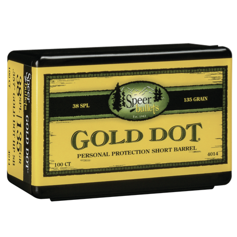 Speer .357 / 38 135 Grain Gold Dot Hollow Point Short Brl (100)