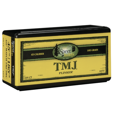 Speer .451 / 45 185 Grain Semi-Wadcutter Total Metal Jacket Match (100)
