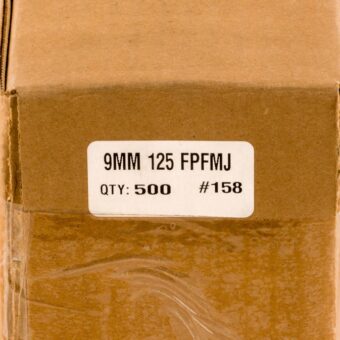 Zero .355 / 9mm 125 Grain Flat Point Full Metal Jacket (500)