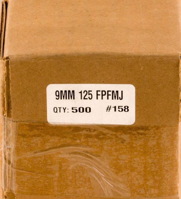 Zero .355 / 9mm 125 Grain Flat Point Full Metal Jacket (500)