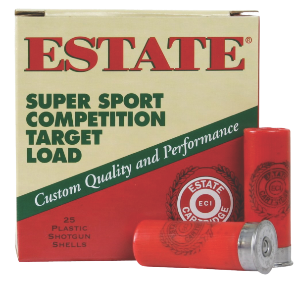 Estate Ammo 12 Ga 1 1/8 Oz #8 2 3/4" 3DR (25)