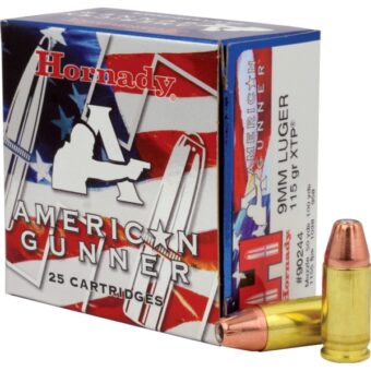 Hornady  Ammunition 9mm Luger 115 Grain Jacketed Hollow Point