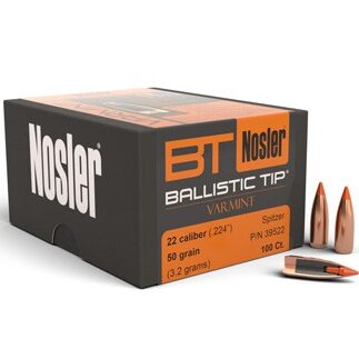 Nosler .224 / 22 50 Grain Spitzer Boat Tail (100)