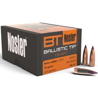 Nosler .243 / 6mm 70 Grain Spitzer Boat Tail (100)